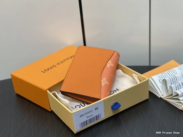 AAA Pruses Bags Organizer-7.5*11.1*1 cm VUITTON LOUIS Pocket 0802